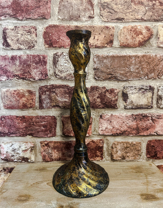 Antique Gold Candlestick | The Barn Shed