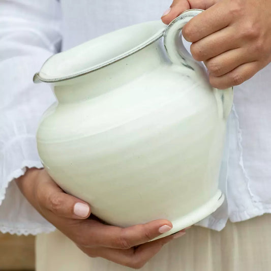 Glazed White Jug