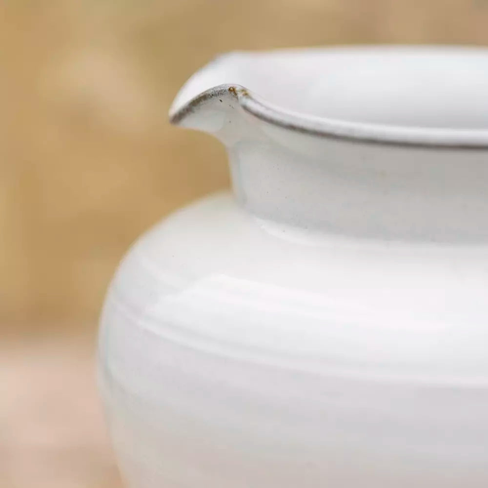 Glazed White Jug
