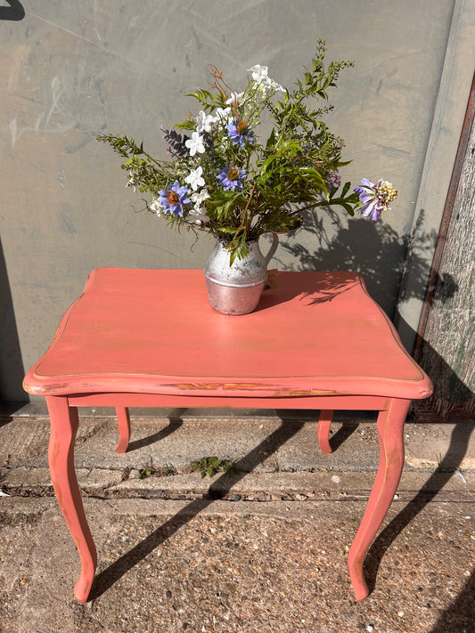 Hand Painted Pink Table