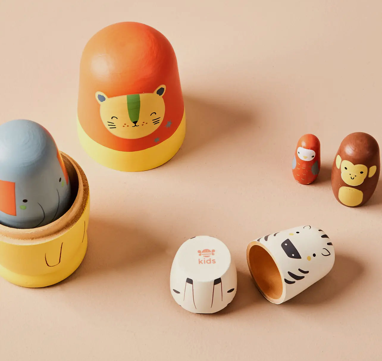 Safari Animal Nesting Dolls