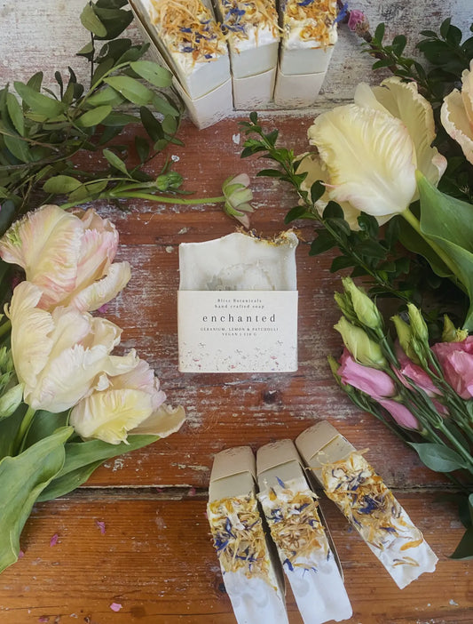 Botanical Enchanted Soap – Geranium, Lemon & Patchouli