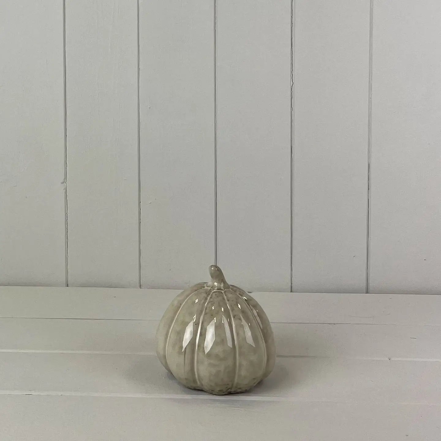 Medium Ceramic Pumpkin Decoration