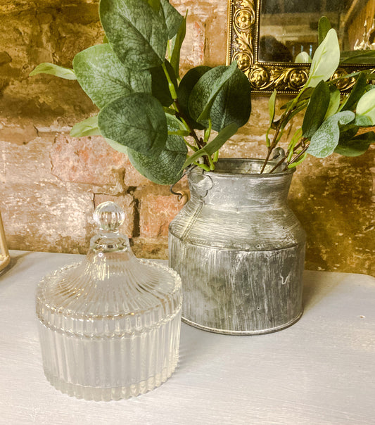 Distressed Metal Churn