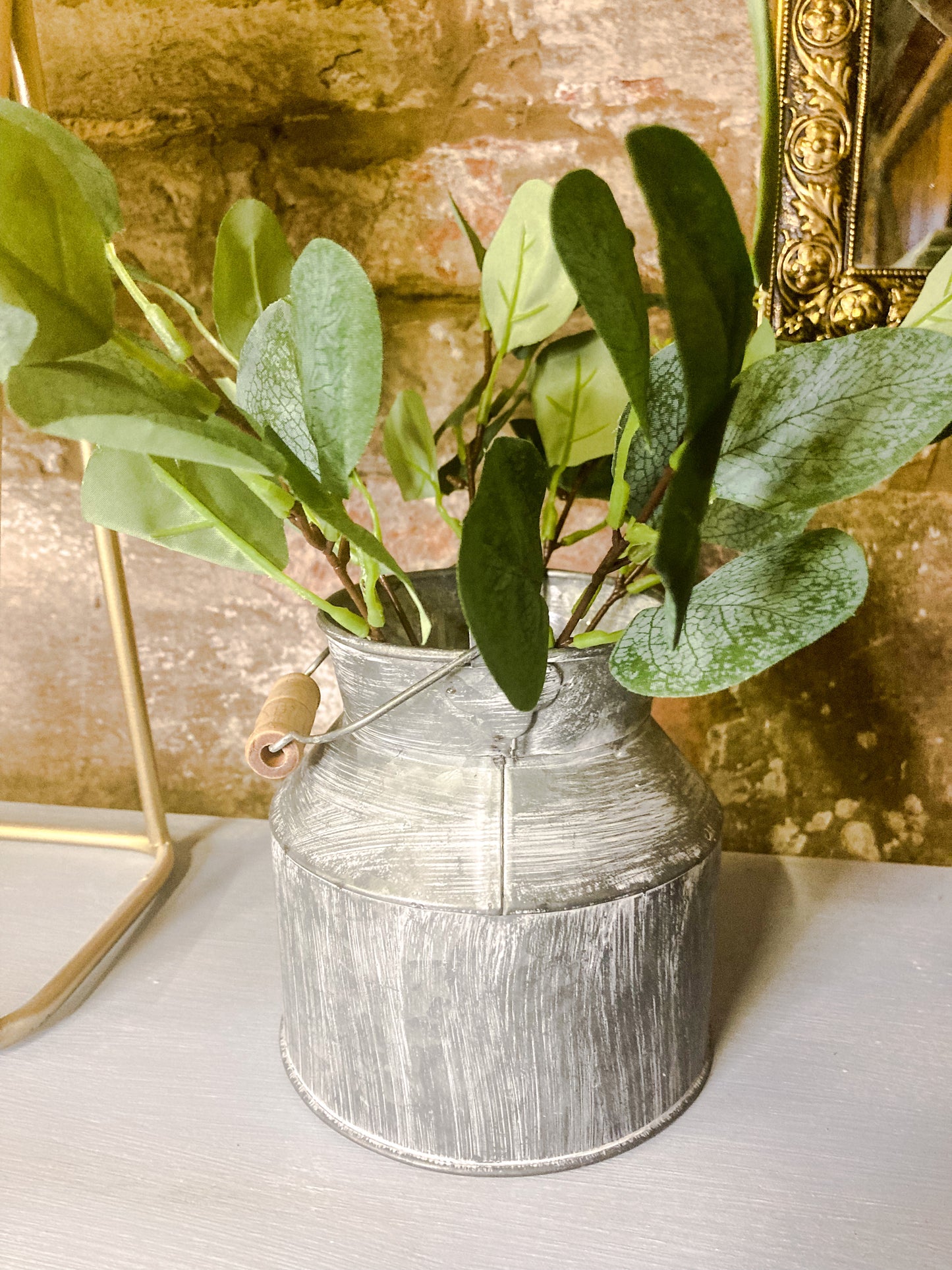 Distressed Metal Churn