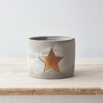 Ceramic Gold Planter