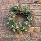 Green Hydrangea & Eucalyptus Artificial Wreath