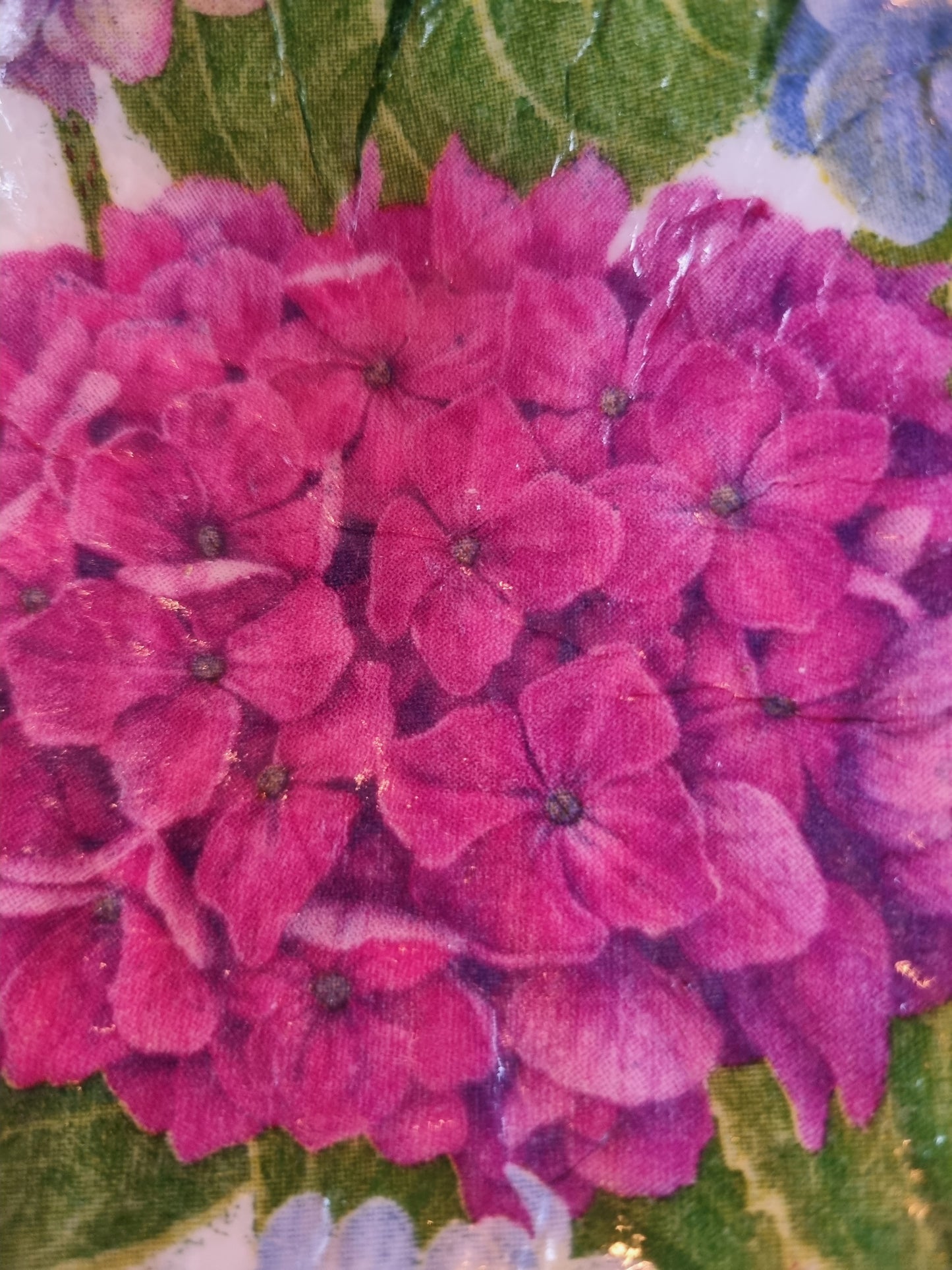 Hydrangea Botanical Scallop Shell Trinket Dish