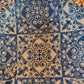 Blue Tile Pattern Scallop Shell Trinket Dish