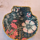 Midnight Botanical Scallop Shell Trinket Dish