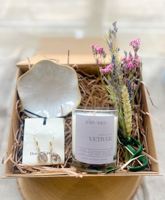 Jewellery Gift Box | Handmade Candle Gift Set | Slow Living Gift | Birthday Gift | Thoughtful Gift Box
