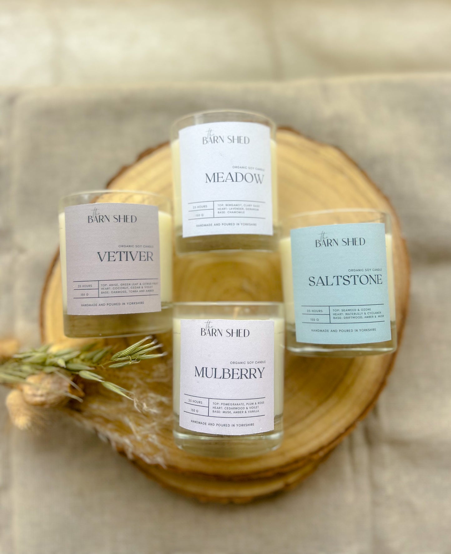 Luxury Candle & Decorative Shell Gift Box | Botanical Gift Set | New Home | Self Care | Birthday Gift