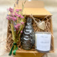 Dried Flower, Vase & Candle Gift Box| New Home Gift| Rustic Home Decor| Slow Living Gift| Birthday Gift