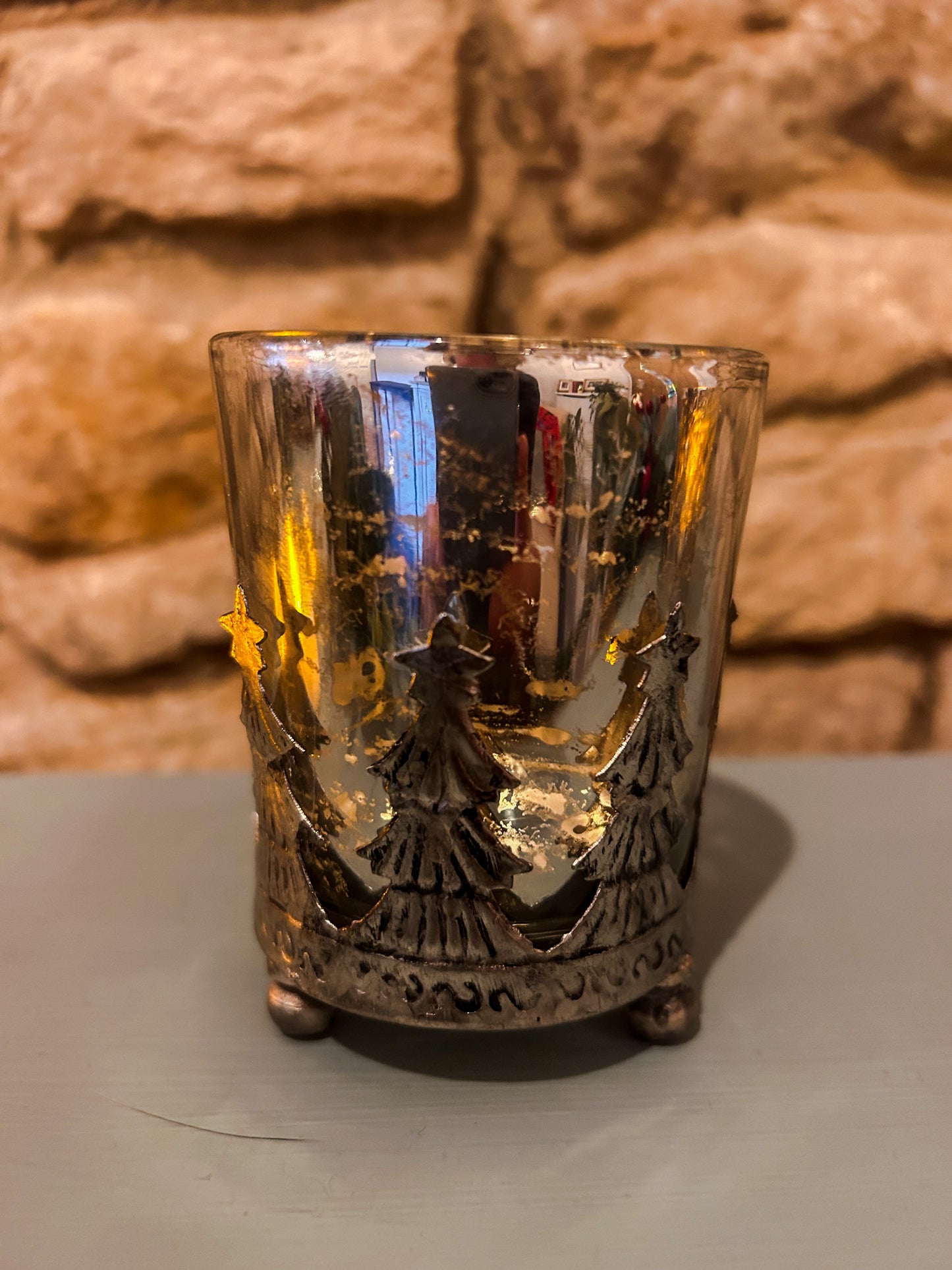 Christmas tea light holder - The Barn Shed