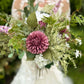 Faux Wedding Flowers-Purple, Lilac and White Soft Wedding Bouquet