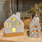Ceramic House T-light Holder in grey-small - The Barn Shed