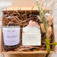Natural Candle & Soap Gift Box | Handmade Pamper Hamper | Birthday Gift, Self Care Box, New Home Gift, Relaxation Gift Set