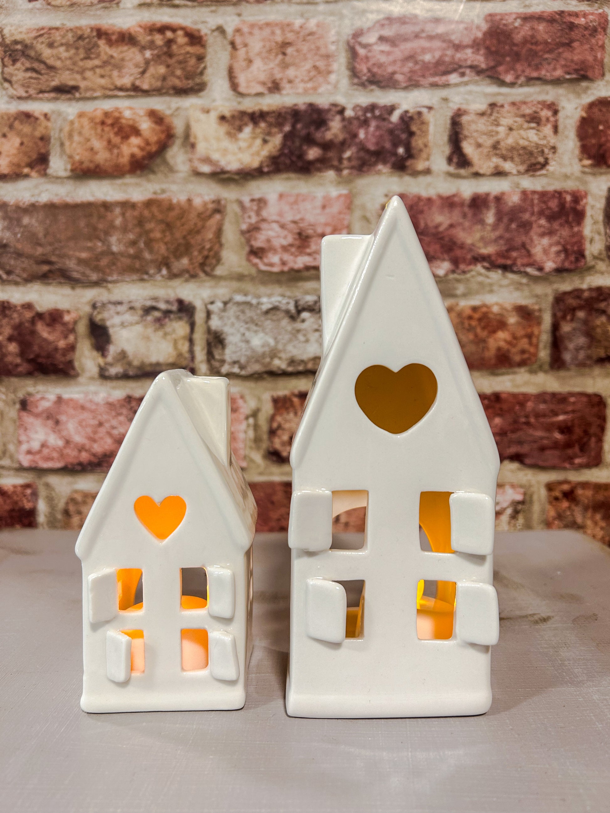 Ceramic House T-light Holder-Large - The Barn Shed