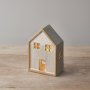 Natural House with LED lit candle - The Barn Shed