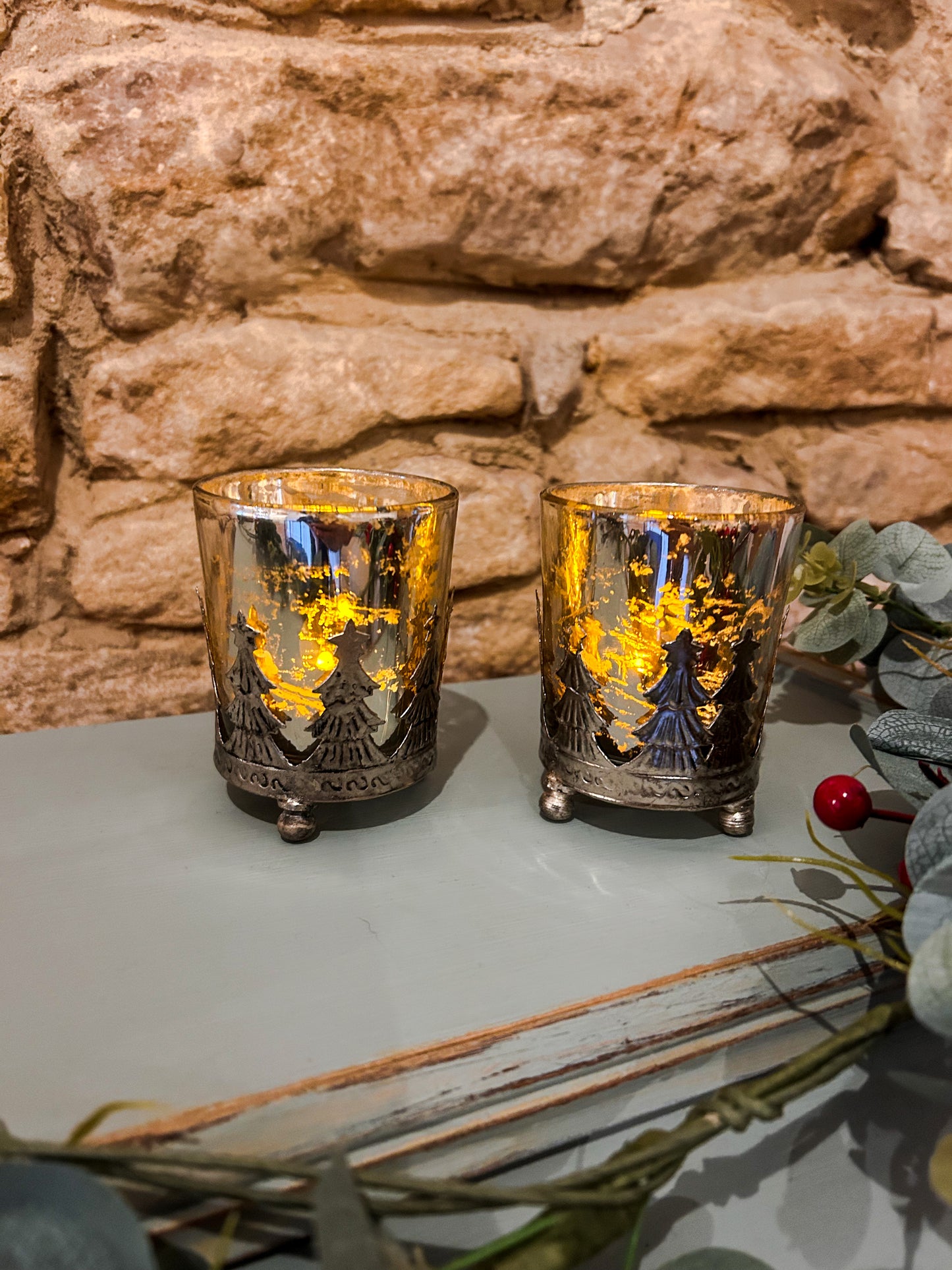 Christmas tea light holder - The Barn Shed