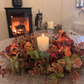 Autumn Hydrangea & Eucalyptus Artificial Wreath and Table Centre Bundle