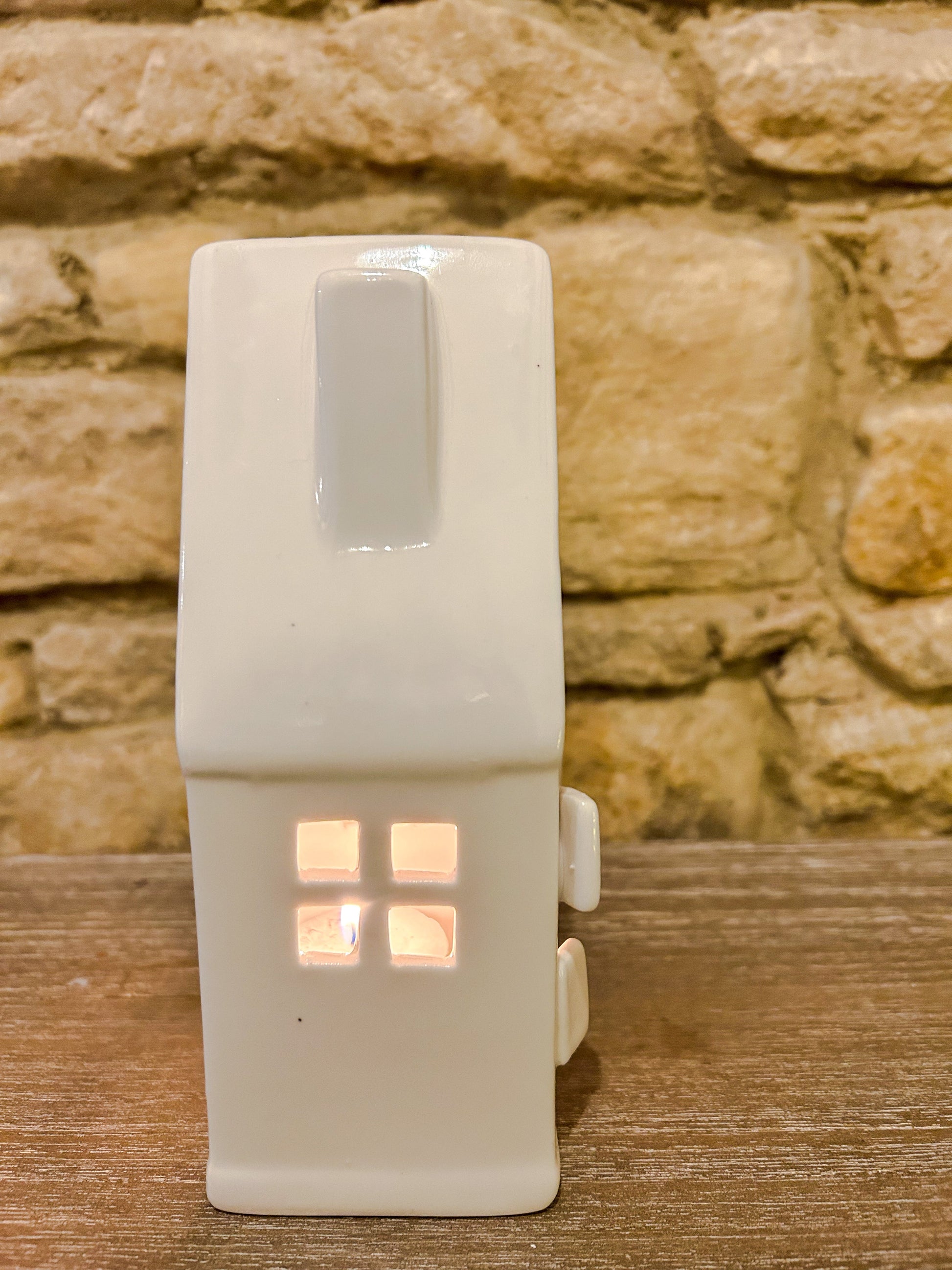 Ceramic House T-light Holder-Large - The Barn Shed