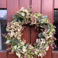 Green Hydrangea & Eucalyptus Artificial Wreath