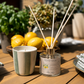 Kitchen Garden Natural Essential Oil Ceramic Candle- Lemon and Basil