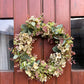 Green Hydrangea & Eucalyptus Artificial Wreath