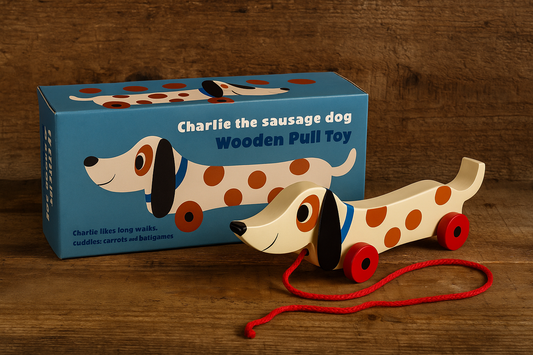 Charlie the Sausage Dog – Wooden Pull Toy