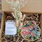 Luxury Candle & Decorative Shell Gift Box | Botanical Gift Set | New Home | Self Care | Birthday Gift