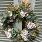 Blue Hydrangea & Eucalyptus Artificial Wreath