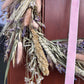 Dried Wildflower Wreath with Velvet Ribbon