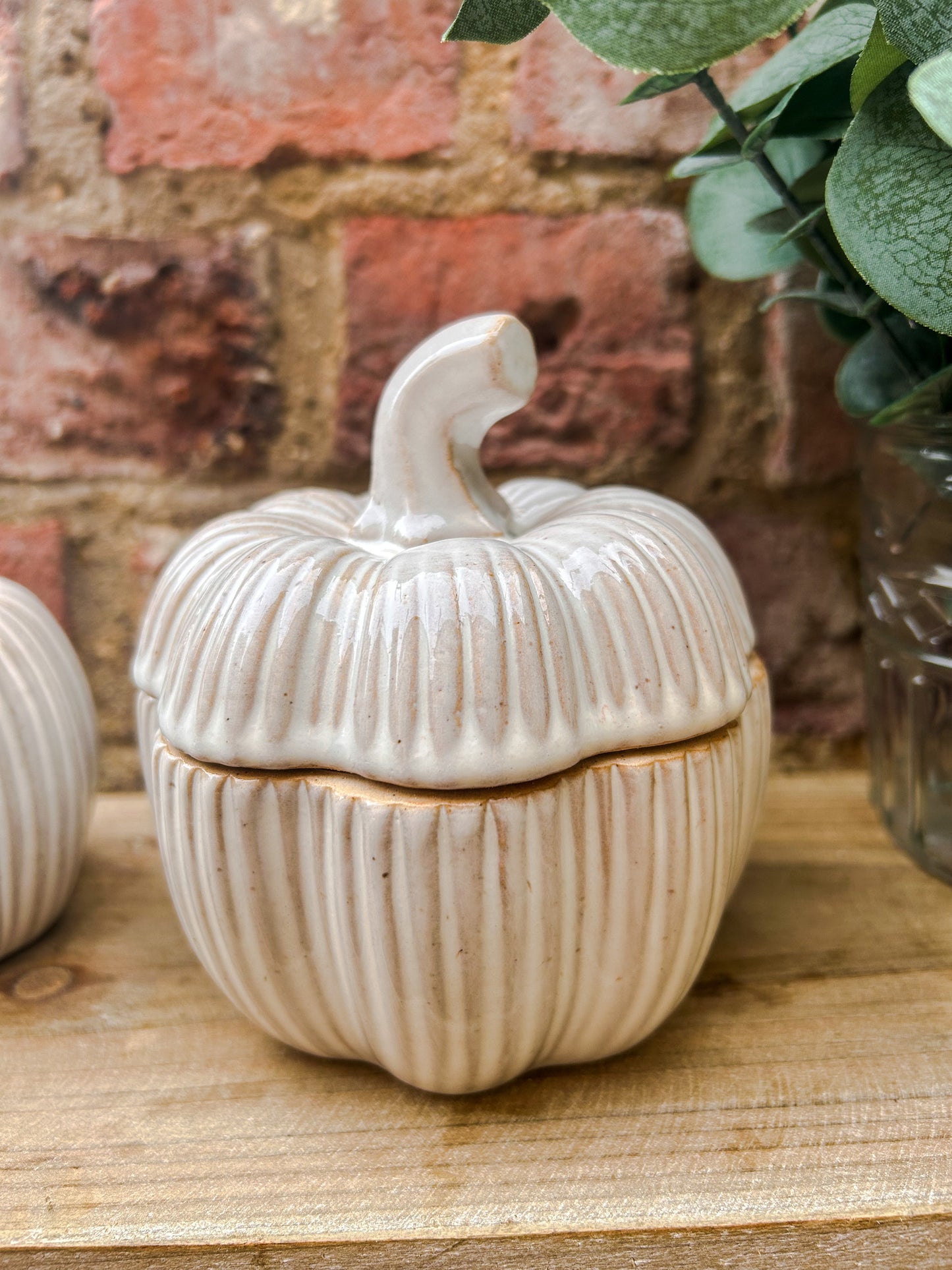 Rustic Glazed Pumpkin Pot - The Barn Shed
