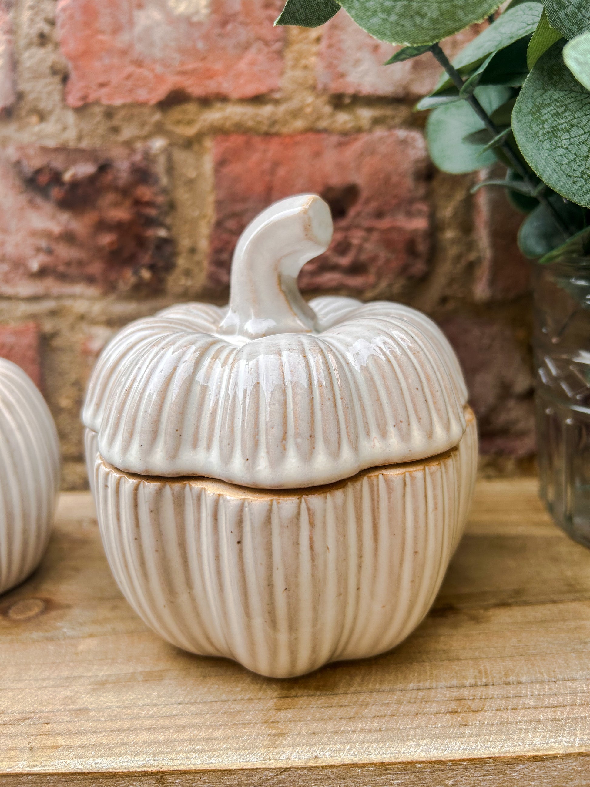 Rustic Glazed Pumpkin Pot - The Barn Shed