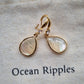 14ct Gold Plated Mother of Pearl Drop Earrings