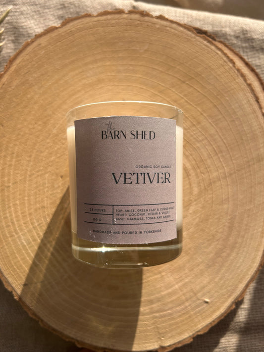 Vetiver Glass Candle