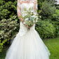 Faux Wedding Flowers-White and Green Bridal Bouquet
