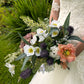 Faux Wedding Flowers-Hydrangea, Thistle and Poppy Wedding Bouquet