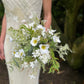 Faux Wedding Flowers-White and Green Bridal Bouquet