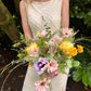 Colourful Spring Bridal Bouquet - The Barn Shed