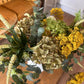 Winter Faux Flower Arrangement-Yellow and Green- Fresh Winter Arrangement