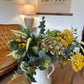 Winter Faux Flower Arrangement-Yellow and Green- Fresh Winter Arrangement