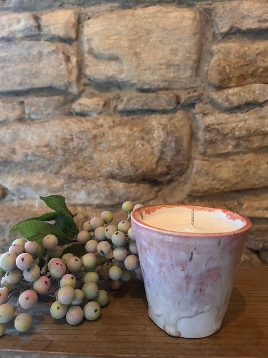 Rustic Candle - Mulberry -Handmade candle
