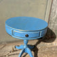 Blue Round Hand Painted Coffee Table