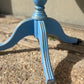 Blue Round Hand Painted Coffee Table