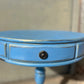 Blue Round Hand Painted Coffee Table