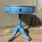 Blue Round Hand Painted Coffee Table