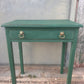 Rustic Hand Painted Table with Drawer in Amsterdam Green