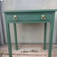 Rustic Hand Painted Table with Drawer in Amsterdam Green